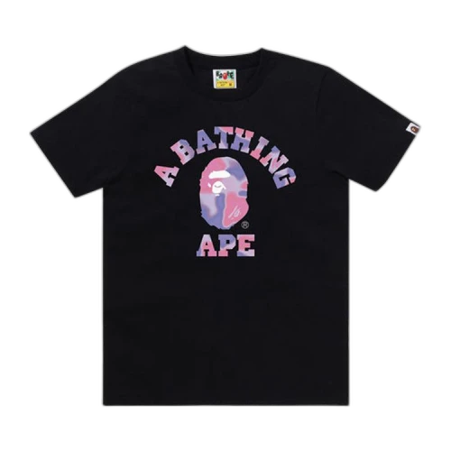 BAPE Liquid Camo College Tee 'Black/Purple'