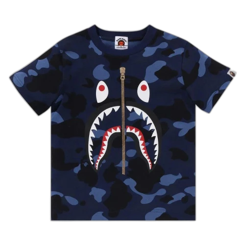 BAPE Color Camo Shark Tee 'Navy'