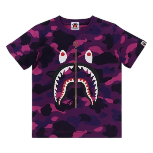 BAPE Color Camo Shark Tee 'Purple'