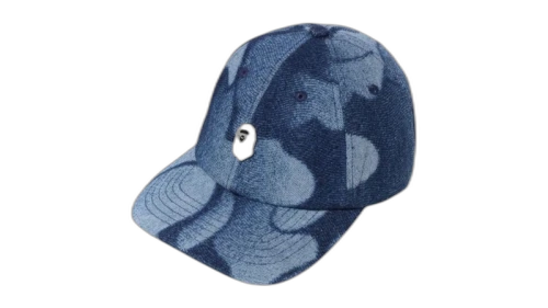 BAPE Rainbow Jacquard Metal Ape Head One Point Logo Pin Cap Multicolor