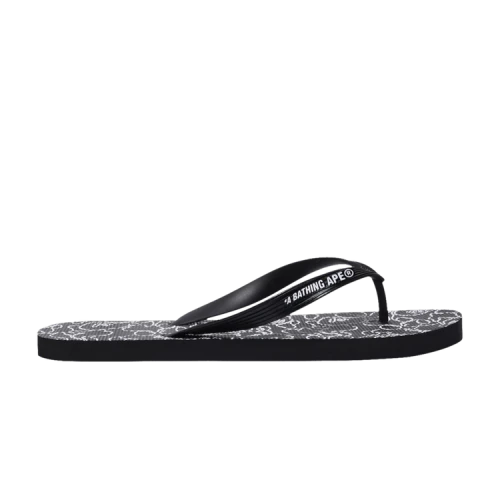 BAPE Beach Sandal 'ABC Neon Camo - Black'