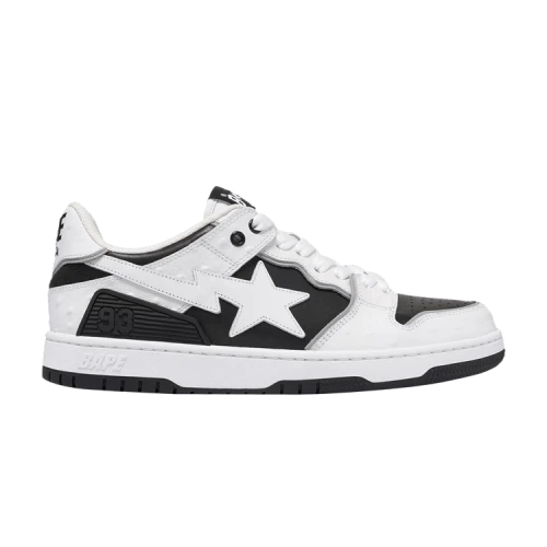 BAPE Sk8 Sta #1 'Faux Ostrich Leather Pack - Black'
