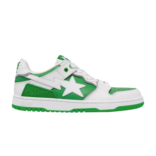 BAPE Sk8 Sta #1 'Faux Ostrich Leather Pack - Green'