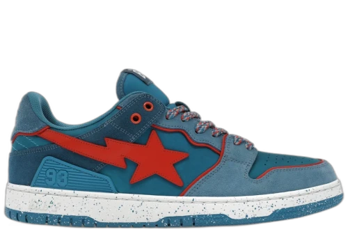 BAPE A Bathing Ape Sk8 Sta #7 M2 Outdoor Pack Blue Red