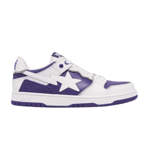 BAPE Sk8 Sta #1 'Faux Ostrich Leather Pack - Purple' (Women's)