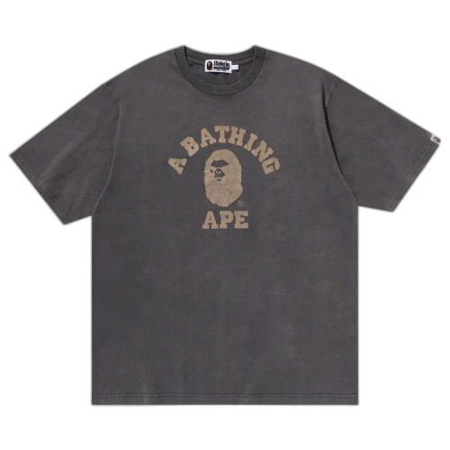 BAPE Overdye College Relaxed Fit Tee 'Charcoal'
