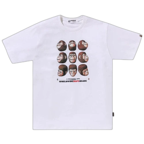 BAPE Polygon Ape Head Tee 'White'