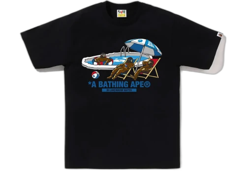 BAPE Poolside Tee Black