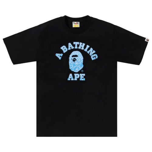 BAPE ABC Sea Surface Camo College Tee 'Black'