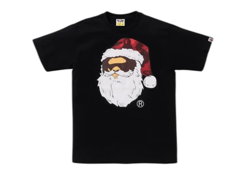 BAPE Christmas Ape Head Tee (FW25) Black