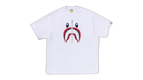 BAPE France Shark Tee White
