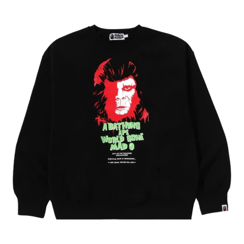 BAPE Horror Relaxed Fit Crewneck Sweatshirt 'Black'