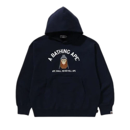 BAPE Polygon Relaxed Fit Pullover Hoodie 'Navy'