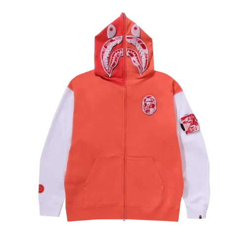 BAPE Shark Full Zip Hoodie Korea 'Orange'