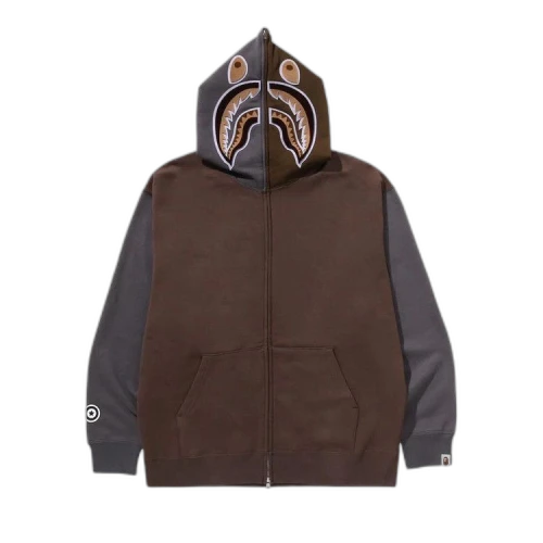 BAPE Shark Full Zip Hoodie #2 'Beige'