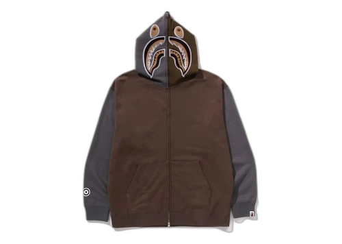 BAPE Shark Full Zip II Hoodie Beige