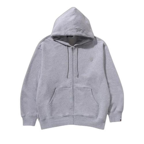 BAPE One Point Relaxed Fit Full Zip Hoodie 'Grey'