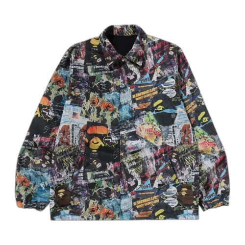 BAPE Flyer Pattern Reversible Coach Jacket 'Multicolor'