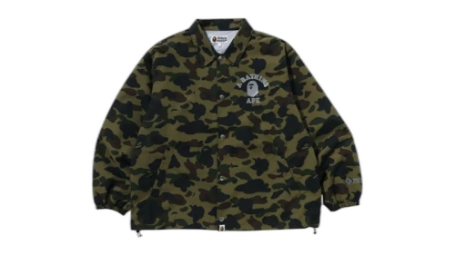 BAPE Gore-Tex Wind Stopper 1St Camo Relaxed Coach Jacket Jacket Green