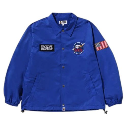 BAPE Space Ape Relaxed Fit Coach Jacket 'Blue'