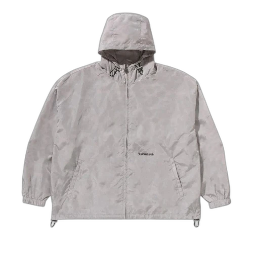 BAPE Solid Color Nylon Hooded Jacket 'Grey'