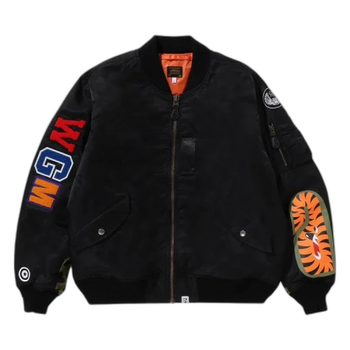 BAPE Shark MA-1 Bomber Jacket 'Black'