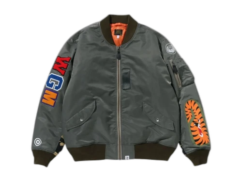 BAPE Shark MA-1 Jacket (SS25) Black