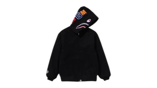 BAPE Shark Work Hoodie Jacket Black