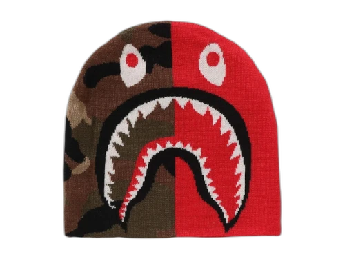BAPE 1st Shark Knit Cap Red