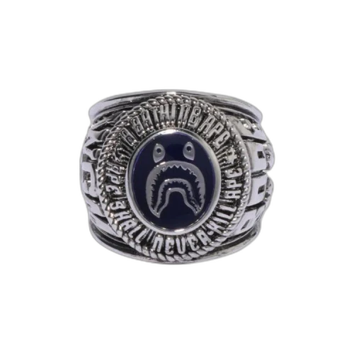 BAPE Shark College Ring 'Silver'
