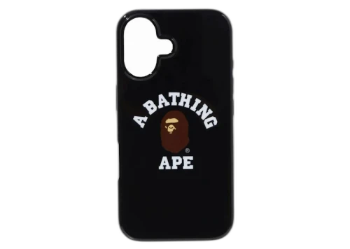 BAPE College iPhone 16 Case Black