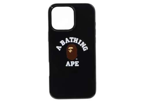 BAPE College iPhone 16 Pro Max Case Black