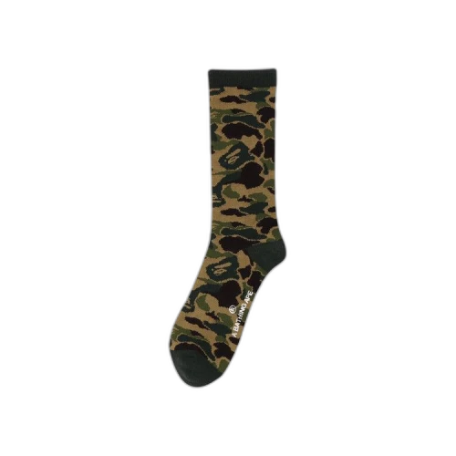 BAPE Abc Camo Jacquard Socks 'Green'