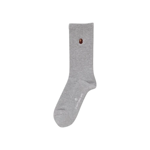 BAPE One Point Socks 'Grey'