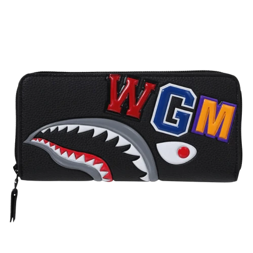 BAPE Shark Long Wallet 'Black'