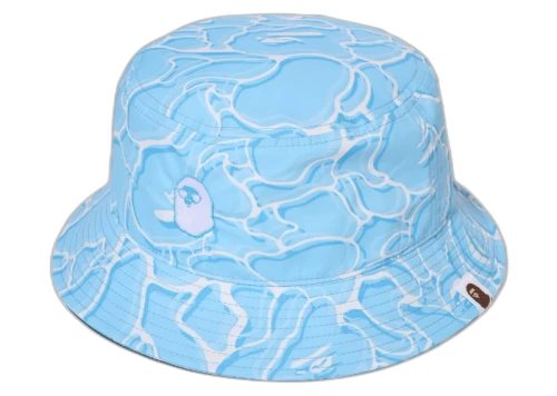 BAPE ABC Sea Surface Camo Bucket Hat Blue