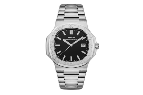 BAPE Type 10 BAPEX #1 Watch Silver/Black (1K70187302)