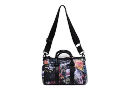 BAPE Flyer Pattern Mini Boston Bag Multicolor