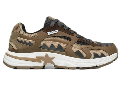 BAPE A Bathing Ape Shark Sta M2 Beige