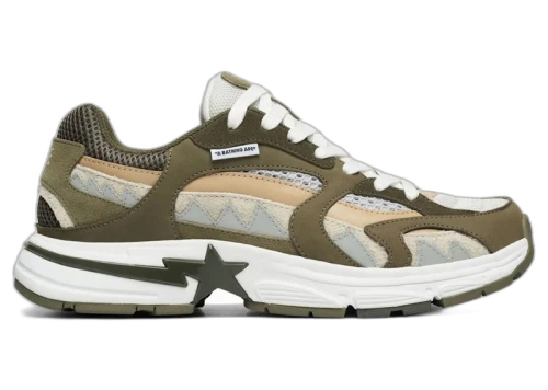 BAPE A Bathing Ape Shark Sta M2 Olive Drab