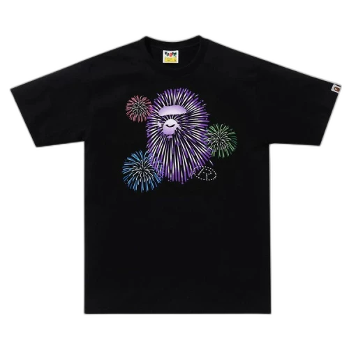 BAPE Ape Head Firework Tee #2 'Black'