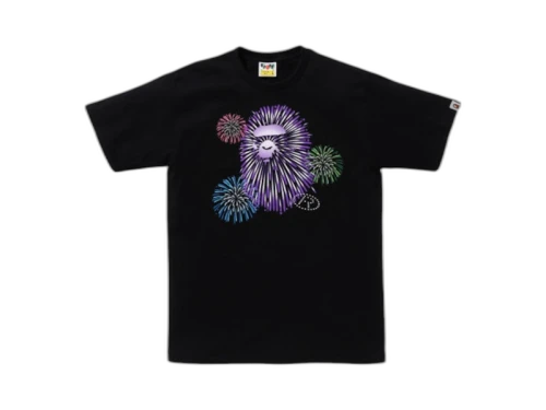 BAPE Ape Head Firework II Tee Black
