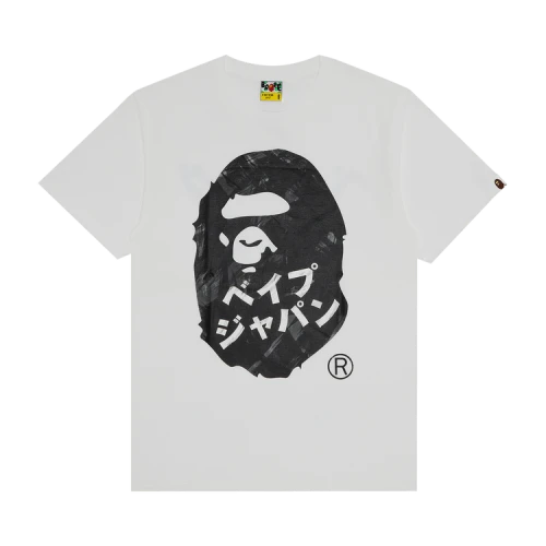 BAPE Ape Head Ink Painting Tee 'White'