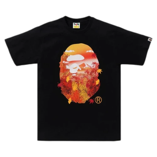 BAPE Japan Autumn Photo Ape Head Tee 'Black'