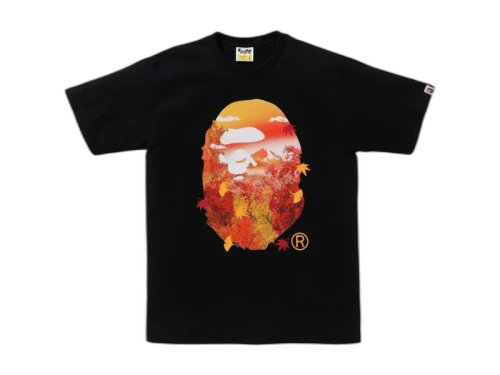 BAPE Japan Autumn Photo Ape Head Tee Black