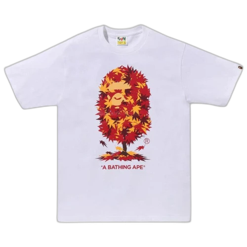 BAPE Japan Autumn Ape Head Tee 'White'