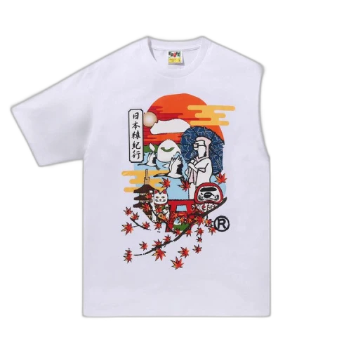 BAPE Japan Culture Autumn Ape Head Tee 'White'