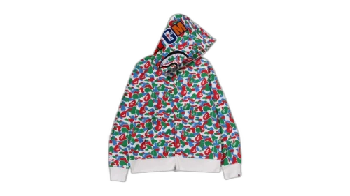 BAPE Store Qingdao Separate Shark Full Zip Hoodie Multi