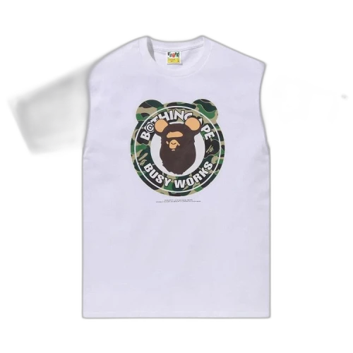 BAPE x MEDICOM TOY ABC Camo Bear Busy Works Tee 'White'