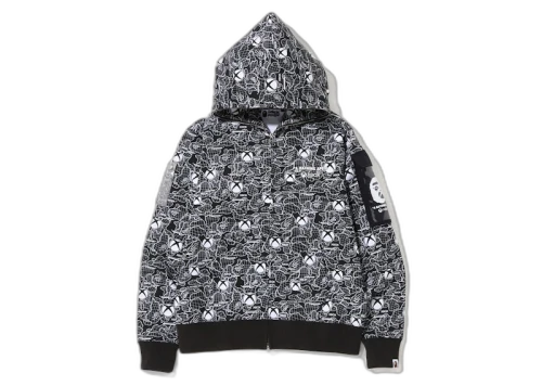 BAPE x Xbox Camo Full Zip Hoodie Black